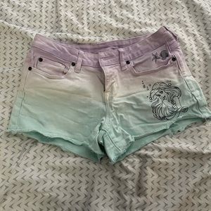 Hot Topic Little Mermaid denim shorts